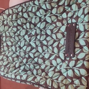 Vera Bradlley lunch,green,7.5" W x9"H x 4.25" D with 3" green